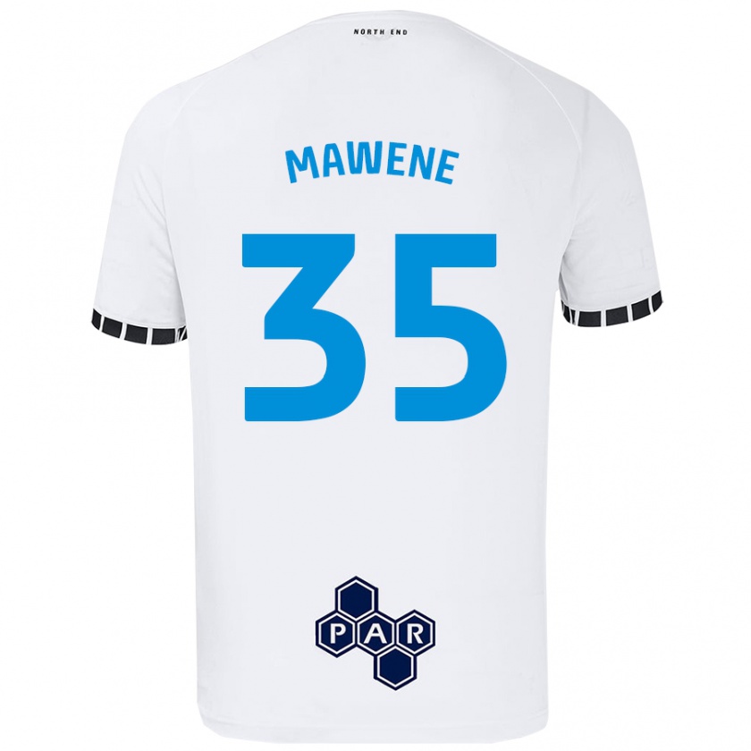 Kandiny Enfant Maillot Noah Mawene #35 Blanc Tenues Domicile 2024/25 T-Shirt