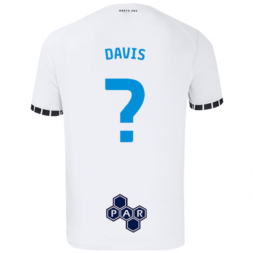 Kandiny Enfant Maillot Tommy Davis #0 Blanc Tenues Domicile 2024/25 T-Shirt