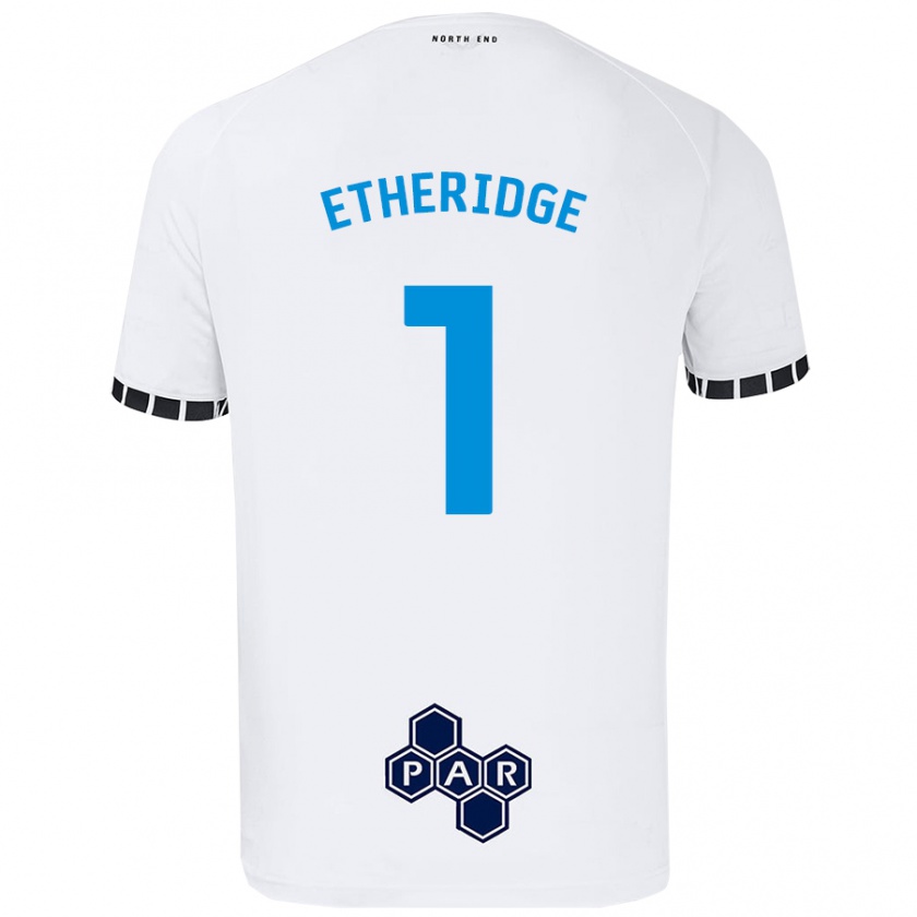 Kandiny Enfant Maillot Ellie Etheridge #1 Blanc Tenues Domicile 2024/25 T-Shirt