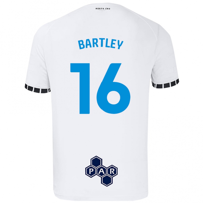 Kandiny Enfant Maillot Melanie Bartley #16 Blanc Tenues Domicile 2024/25 T-Shirt