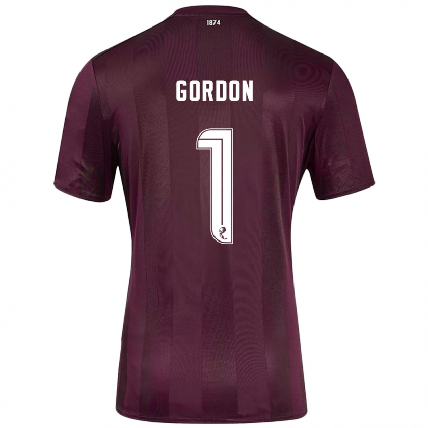 Kandiny Enfant Maillot Craig Gordon #1 Bordeaux Tenues Domicile 2024/25 T-Shirt