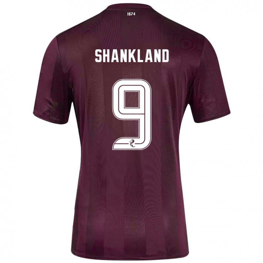 Kandiny Enfant Maillot Lawrence Shankland #9 Bordeaux Tenues Domicile 2024/25 T-Shirt