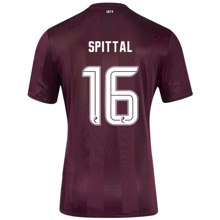 Kandiny Enfant Maillot Blair Spittal #16 Bordeaux Tenues Domicile 2024/25 T-Shirt