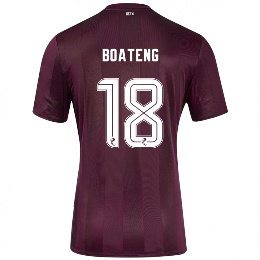 Kandiny Enfant Maillot Malachi Boateng #18 Bordeaux Tenues Domicile 2024/25 T-Shirt