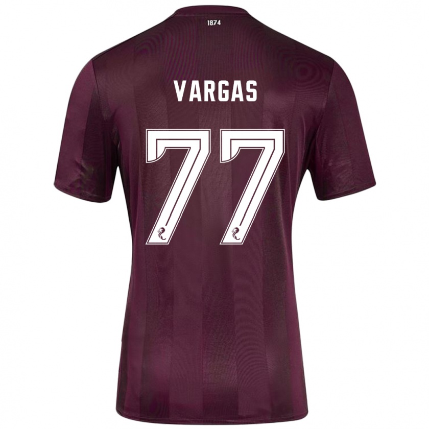 Kandiny Enfant Maillot Kenneth Vargas #77 Bordeaux Tenues Domicile 2024/25 T-Shirt