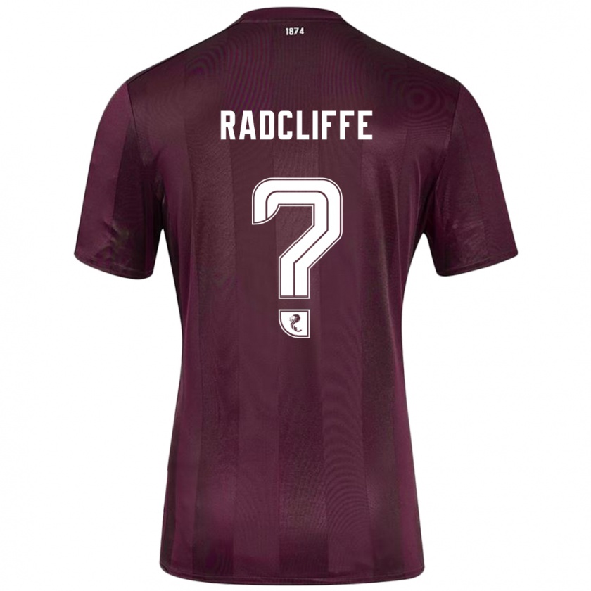 Kandiny Enfant Maillot Josh Radcliffe #0 Bordeaux Tenues Domicile 2024/25 T-Shirt