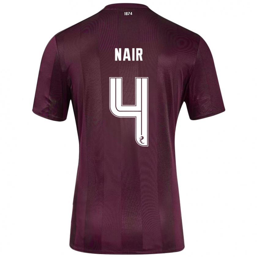 Kandiny Enfant Maillot Kenzi Nair #4 Bordeaux Tenues Domicile 2024/25 T-Shirt