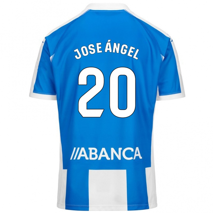 Kandiny Enfant Maillot José Ángel Jurado #20 Bleu Blanc Tenues Domicile 2024/25 T-Shirt