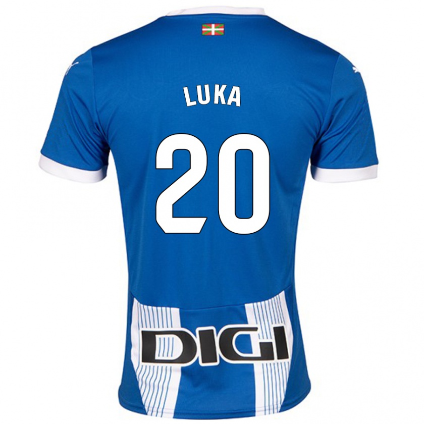 Kandiny Enfant Maillot Luka Romero #20 Bleu Tenues Domicile 2024/25 T-Shirt