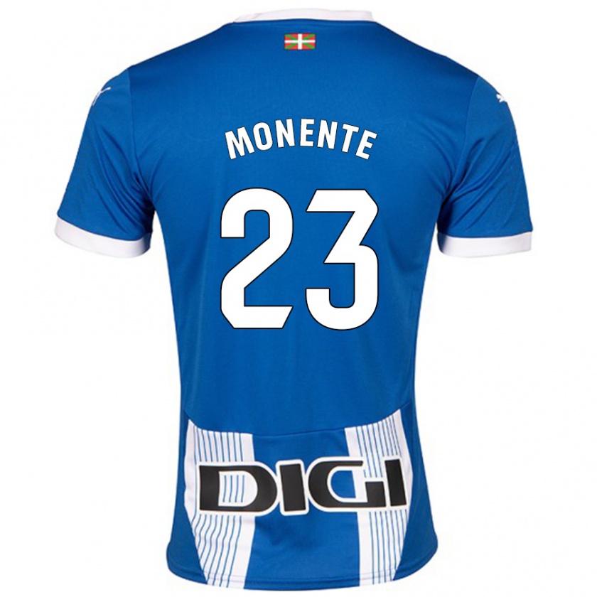 Kandiny Enfant Maillot Leyre Monente #23 Bleu Tenues Domicile 2024/25 T-Shirt