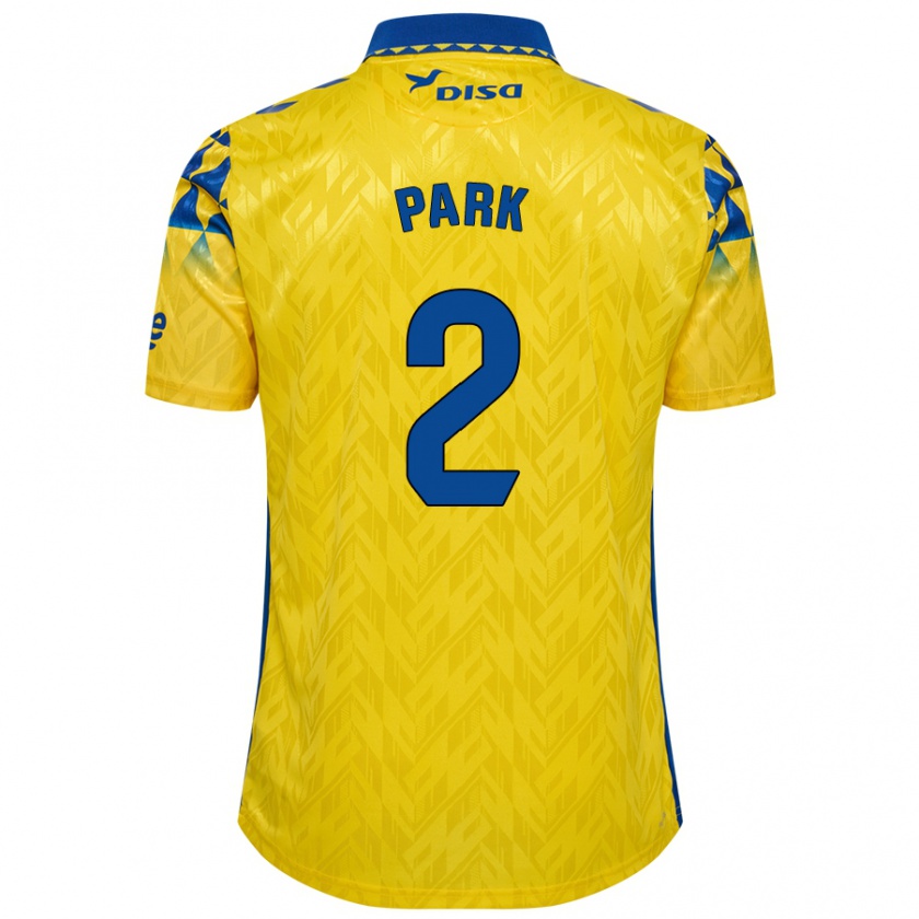 Kandiny Enfant Maillot Marvin Park #2 Jaune Bleu Tenues Domicile 2024/25 T-Shirt