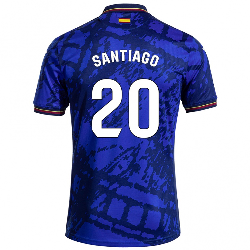 Kandiny Enfant Maillot Yellu Santiago #20 Bleu Foncé Tenues Domicile 2024/25 T-Shirt