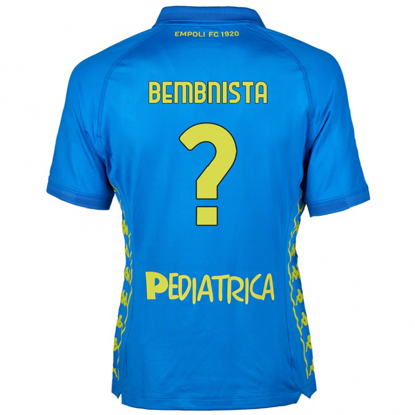 Kandiny Enfant Maillot Dawid Bembnista #0 Bleu Tenues Domicile 2024/25 T-Shirt