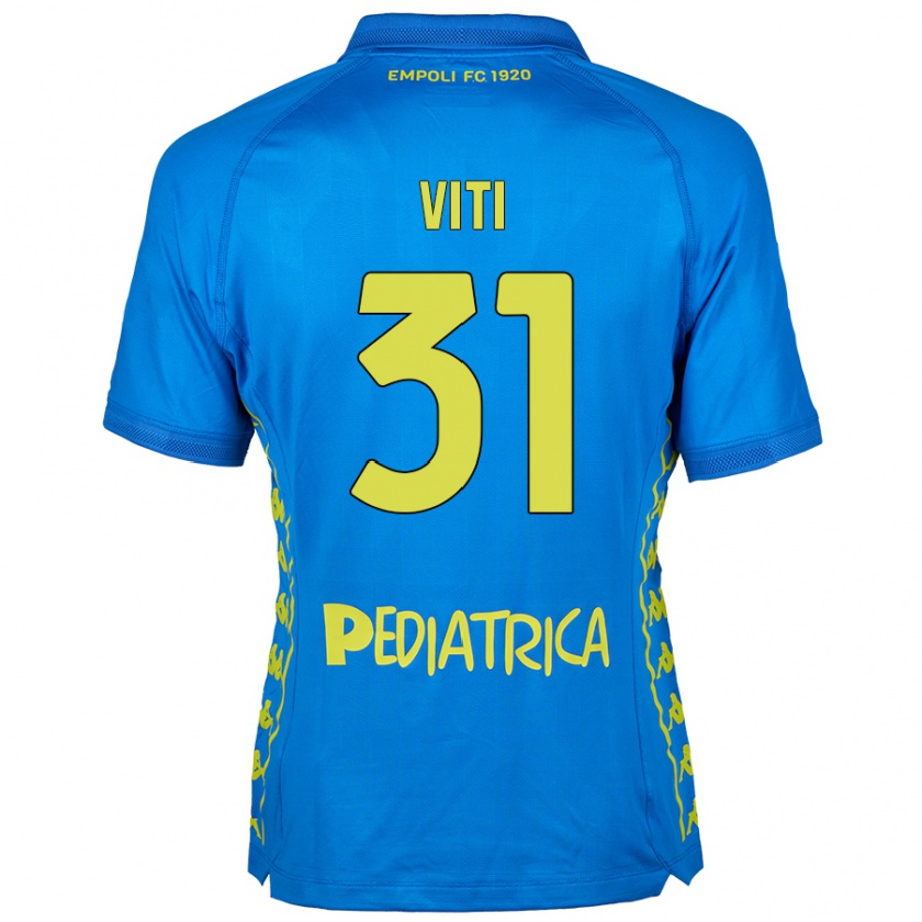 Kandiny Enfant Maillot Vittorio Viti #31 Bleu Tenues Domicile 2024/25 T-Shirt