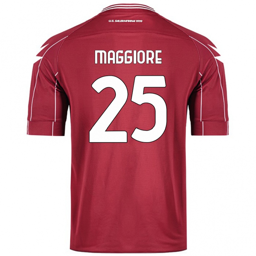 Kandiny Enfant Maillot Giulio Maggiore #25 Bordeaux Tenues Domicile 2024/25 T-Shirt