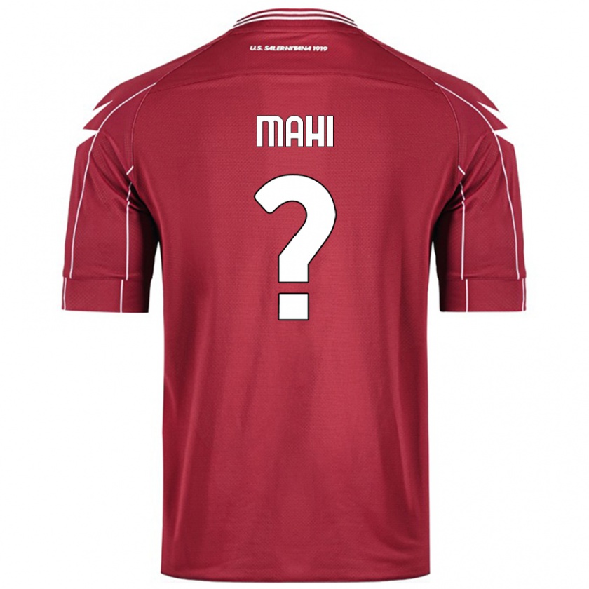 Kandiny Enfant Maillot Matteo Mahi #0 Bordeaux Tenues Domicile 2024/25 T-Shirt