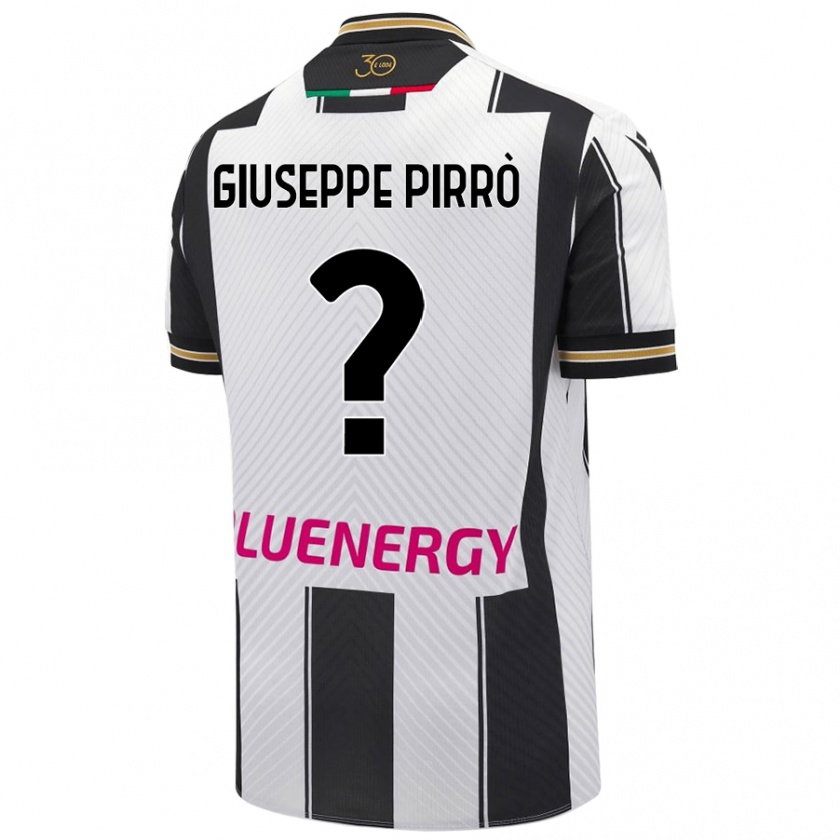 Kandiny Enfant Maillot Marco Giuseppe Pirrò #0 Blanc Noir Tenues Domicile 2024/25 T-Shirt