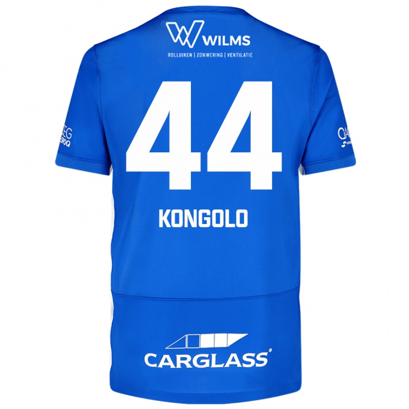 Kandiny Enfant Maillot Josue Kongolo #44 Bleu Tenues Domicile 2024/25 T-Shirt