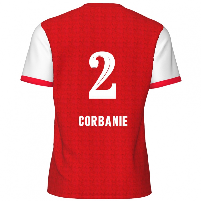 Kandiny Enfant Maillot Kobe Corbanie #2 Rouge Blanc Tenues Domicile 2024/25 T-Shirt