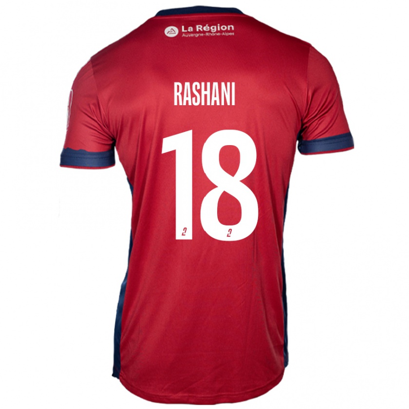 Kandiny Enfant Maillot Elbasan Rashani #18 Bordeaux Clair Tenues Domicile 2024/25 T-Shirt