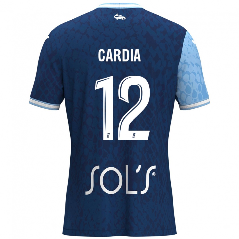 Kandiny Enfant Maillot Mickaëla Cardia #12 Bleu Ciel Bleu Foncé Tenues Domicile 2024/25 T-Shirt