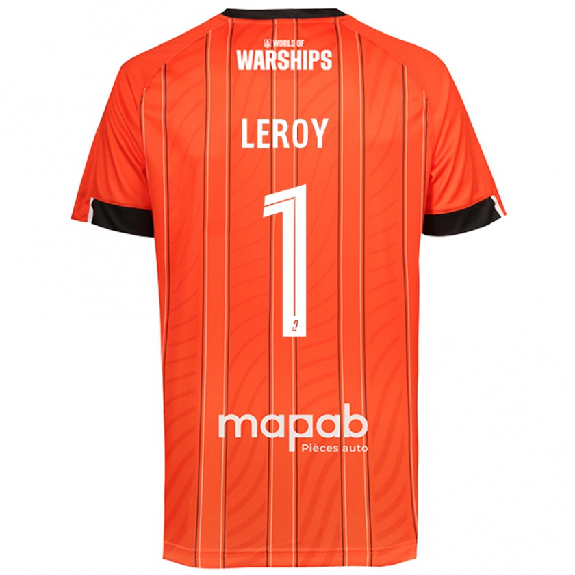 Kandiny Enfant Maillot Benjamin Leroy #1 Orange Tenues Domicile 2024/25 T-Shirt