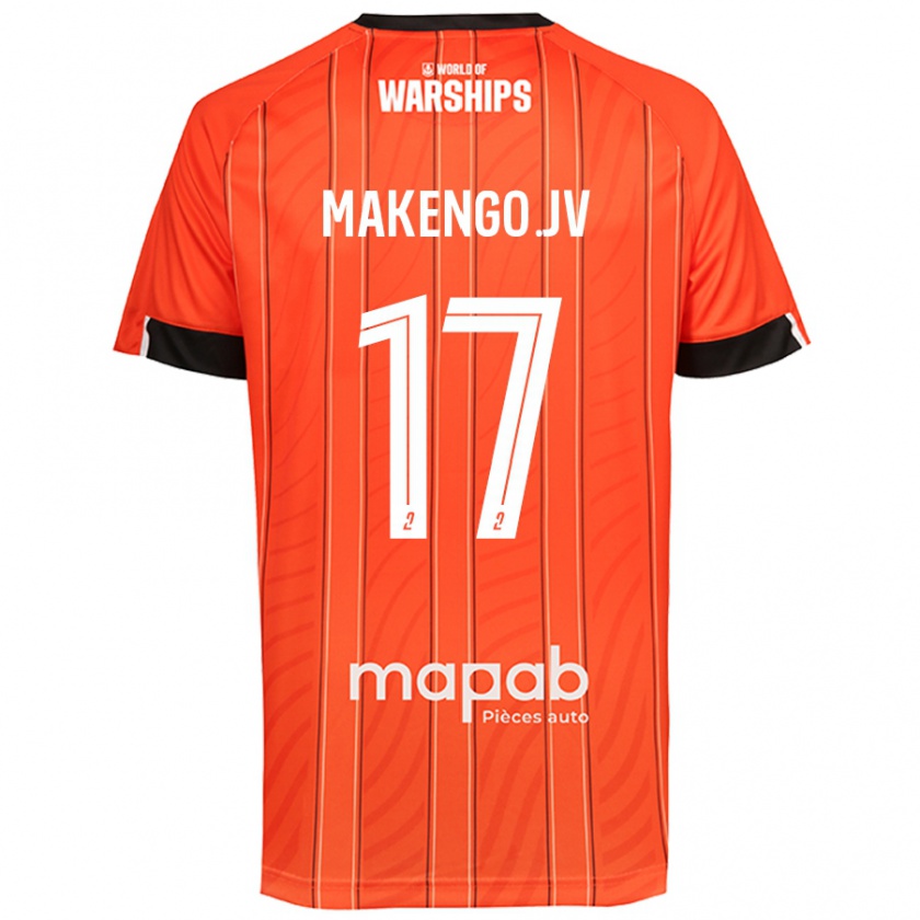 Kandiny Enfant Maillot Jean-Victor Makengo #17 Orange Tenues Domicile 2024/25 T-Shirt