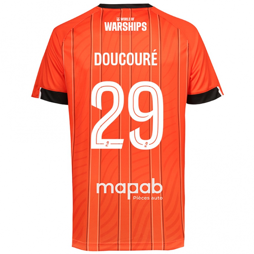 Kandiny Enfant Maillot Siriné Doucouré #29 Orange Tenues Domicile 2024/25 T-Shirt