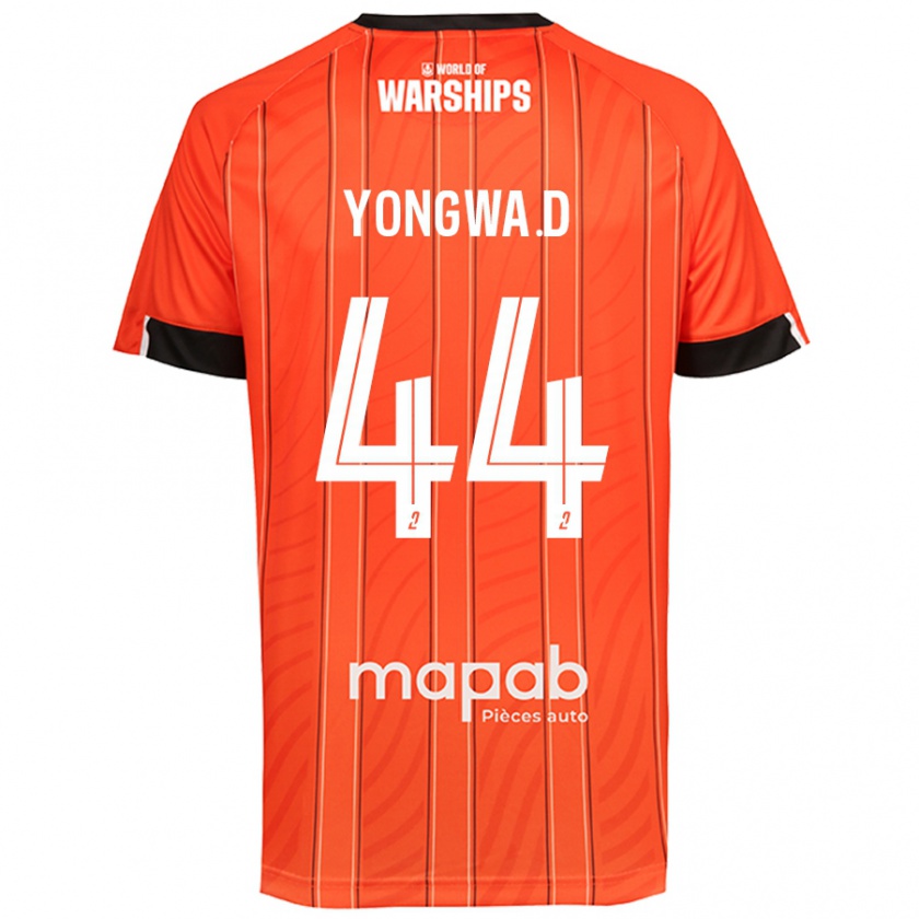 Kandiny Enfant Maillot Darlin Yongwa #44 Orange Tenues Domicile 2024/25 T-Shirt