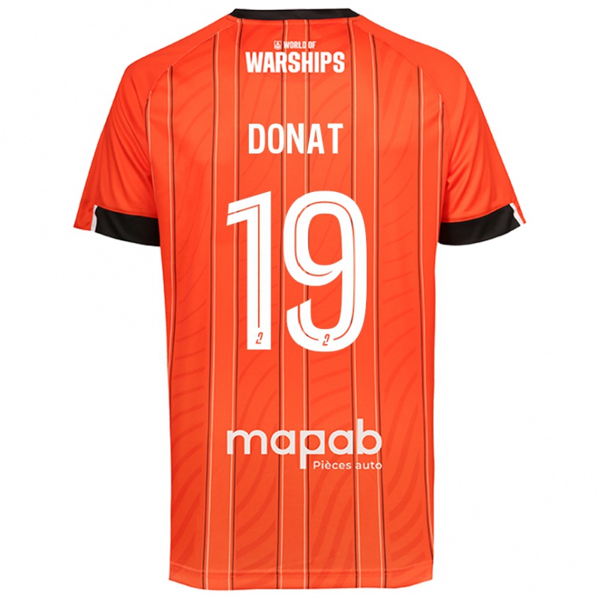 Kandiny Enfant Maillot Noa Donat #19 Orange Tenues Domicile 2024/25 T-Shirt