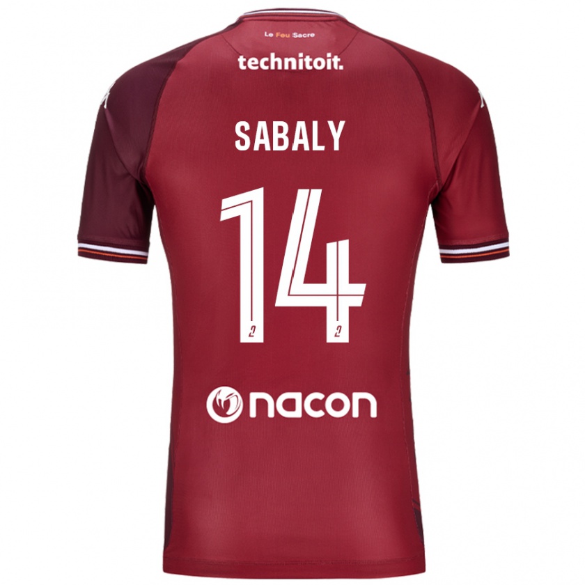 Kandiny Enfant Maillot Cheikh Sabaly #14 Rouge Grenade Tenues Domicile 2024/25 T-Shirt