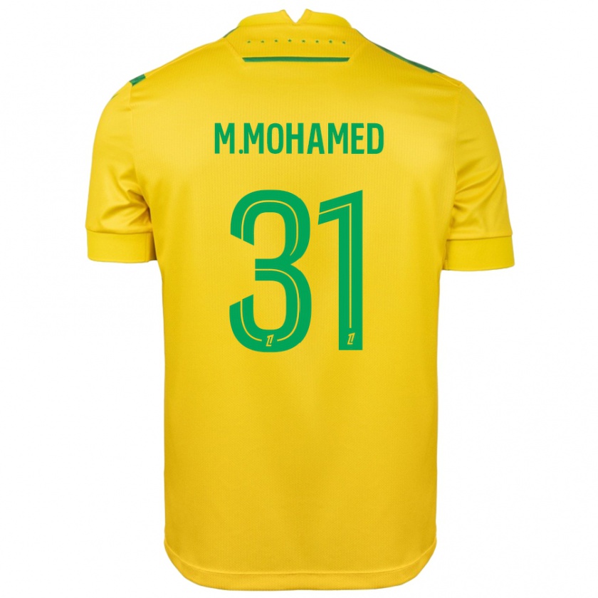 Kandiny Enfant Maillot Mostafa Mohamed #31 Jaune Vert Tenues Domicile 2024/25 T-Shirt