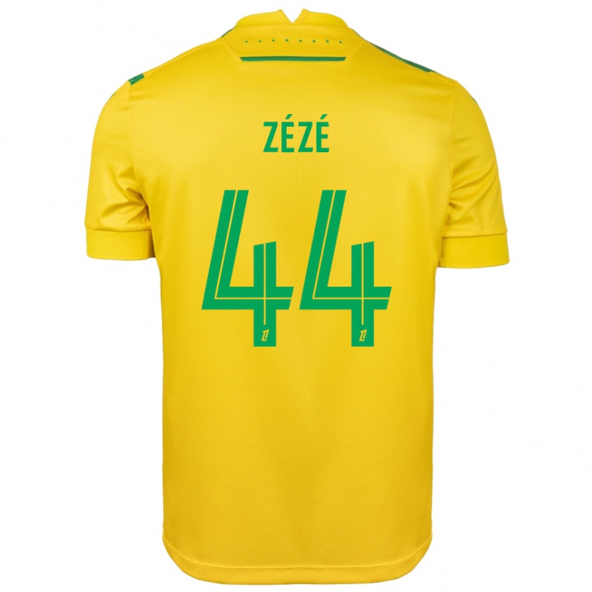 Kandiny Enfant Maillot Nathan Zézé #44 Jaune Vert Tenues Domicile 2024/25 T-Shirt