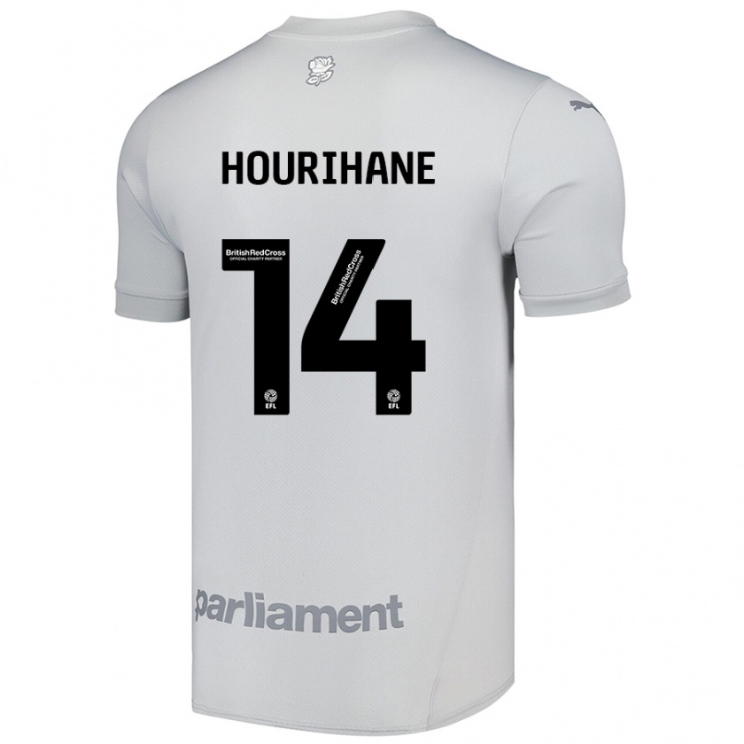 Kandiny Enfant Maillot Conor Hourihane #14 Gris Argenté Tenues Extérieur 2024/25 T-Shirt