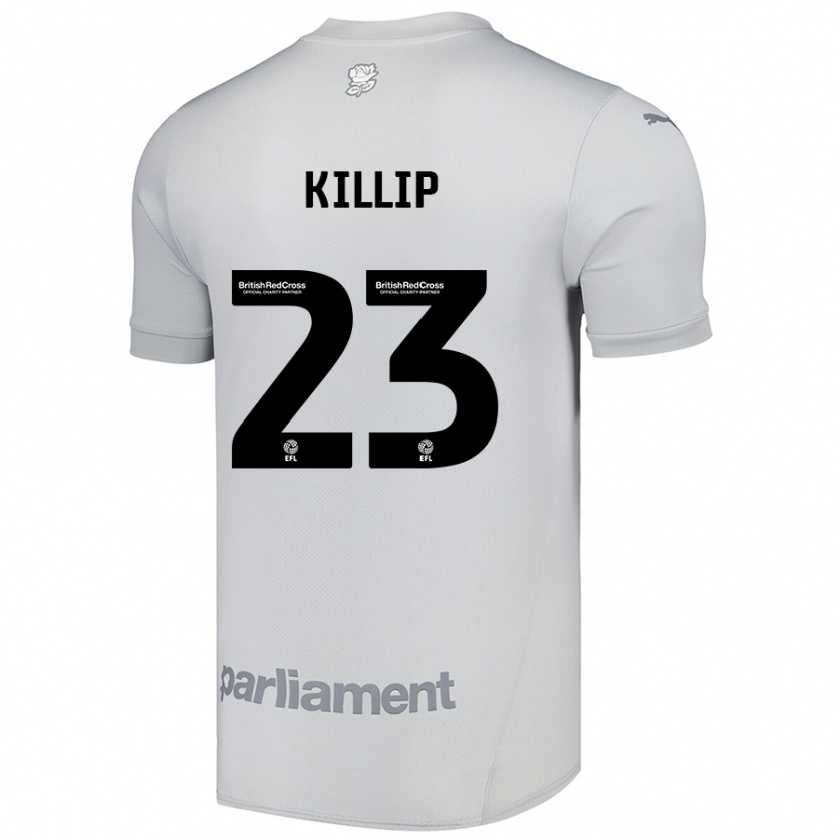 Kandiny Enfant Maillot Ben Killip #23 Gris Argenté Tenues Extérieur 2024/25 T-Shirt