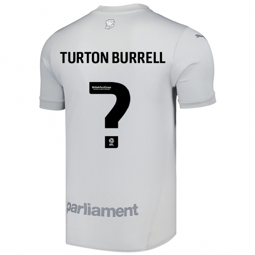 Kandiny Enfant Maillot Melissa Turton-Burrell #0 Gris Argenté Tenues Extérieur 2024/25 T-Shirt