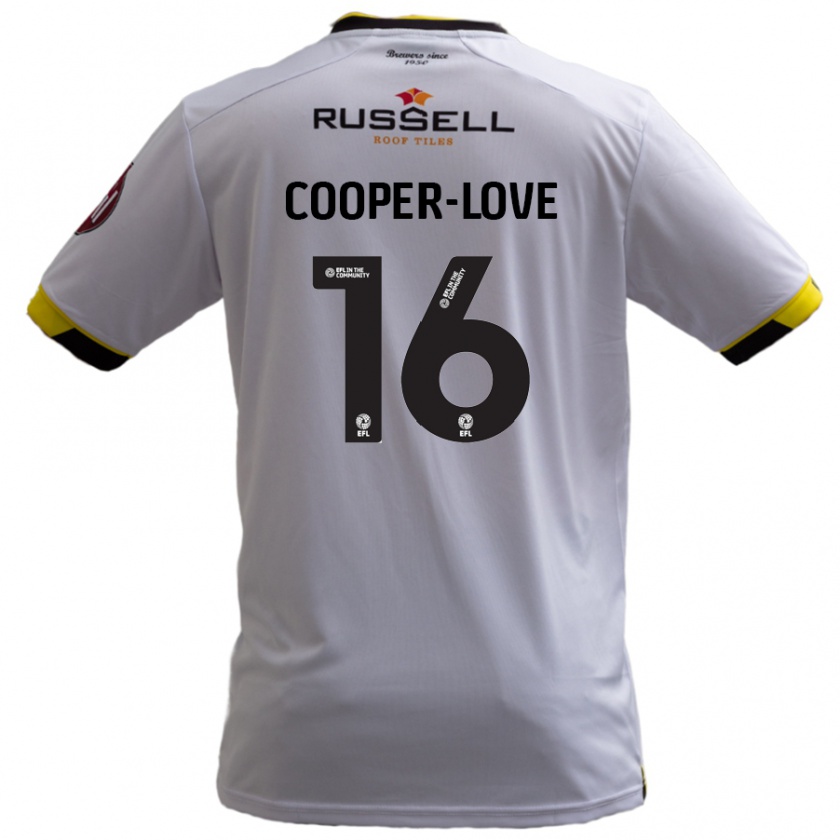 Kandiny Enfant Maillot Jack Cooper-Love #16 Blanc Tenues Extérieur 2024/25 T-Shirt