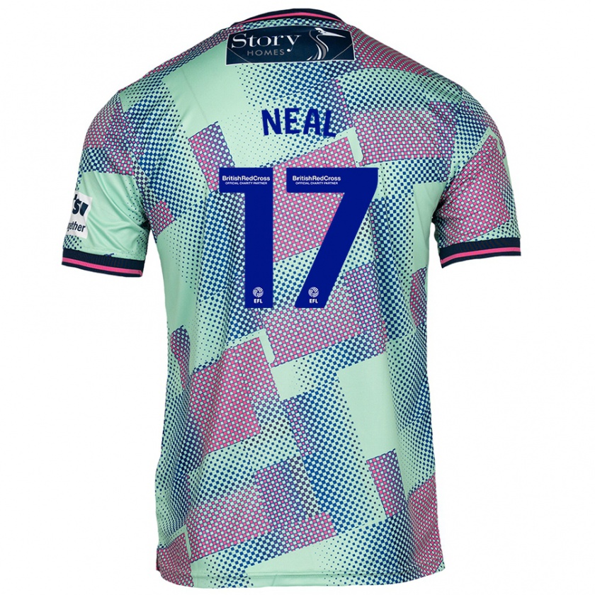 Kandiny Enfant Maillot Harrison Neal #17 Vert Tenues Extérieur 2024/25 T-Shirt