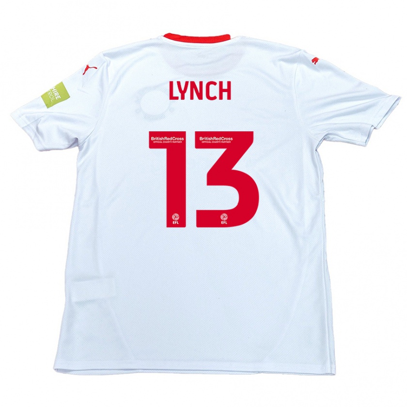 Kandiny Enfant Maillot Jay Lynch #13 Blanc Tenues Extérieur 2024/25 T-Shirt