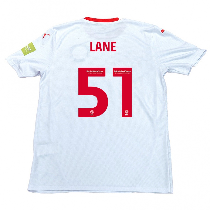 Kandiny Enfant Maillot Mikey Lane #51 Blanc Tenues Extérieur 2024/25 T-Shirt