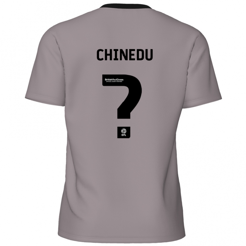 Kandiny Enfant Maillot Phillip Chinedu #0 Gris Tenues Extérieur 2024/25 T-Shirt