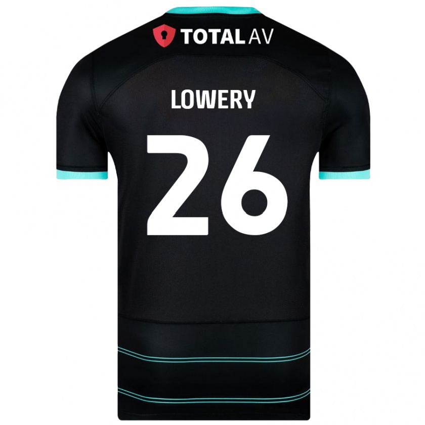 Kandiny Enfant Maillot Tom Lowery #26 Noir Tenues Extérieur 2024/25 T-Shirt