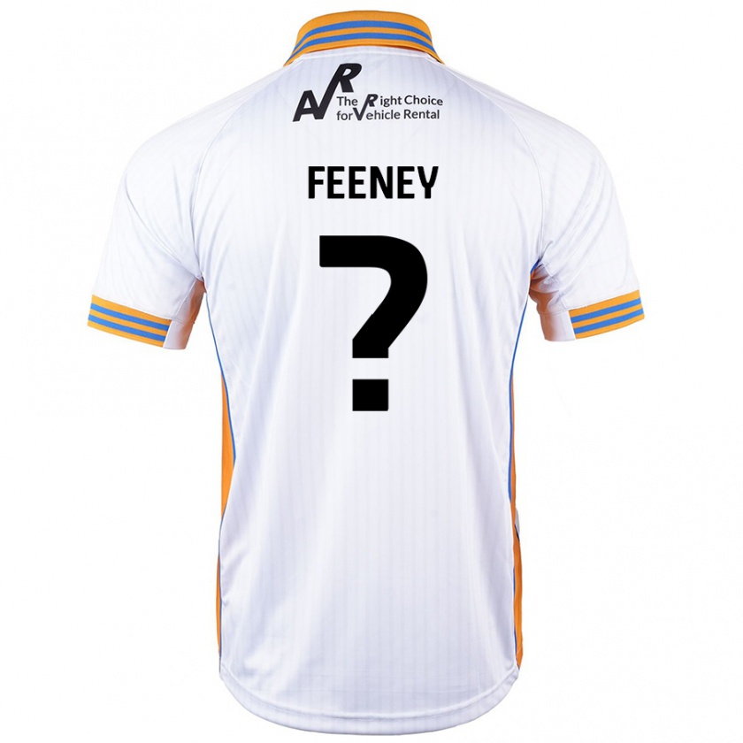 Kandiny Enfant Maillot Josh Feeney #0 Blanc Tenues Extérieur 2024/25 T-Shirt