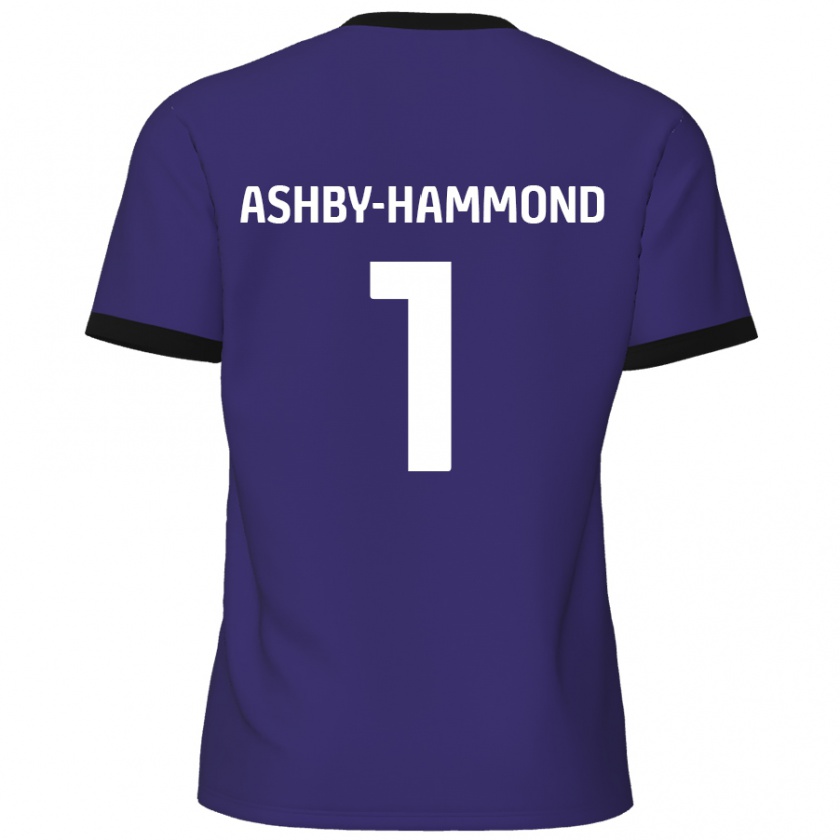 Kandiny Enfant Maillot Taye Ashby-Hammond #1 Violet Tenues Extérieur 2024/25 T-Shirt