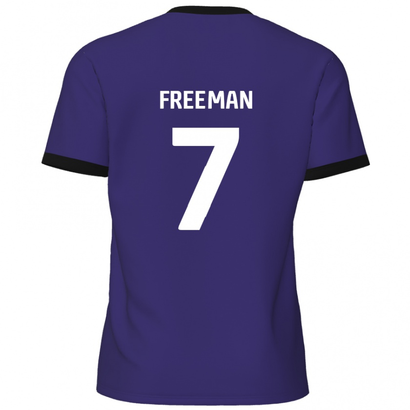 Kandiny Enfant Maillot Nick Freeman #7 Violet Tenues Extérieur 2024/25 T-Shirt