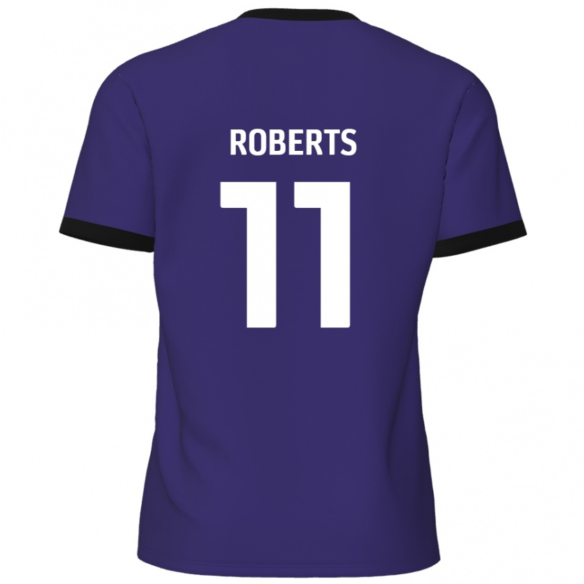 Kandiny Enfant Maillot Jordan Roberts #11 Violet Tenues Extérieur 2024/25 T-Shirt