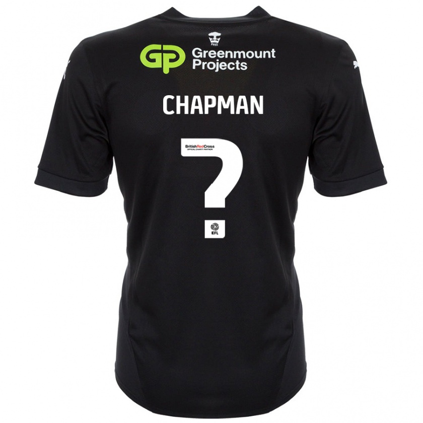 Kandiny Enfant Maillot Llyton Chapman #0 Noir Tenues Extérieur 2024/25 T-Shirt