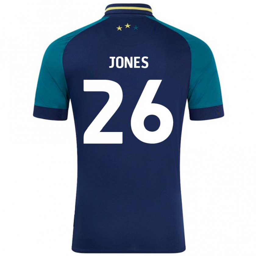 Kandiny Enfant Maillot Patrick Jones #26 Marine Vert Foncé Tenues Extérieur 2024/25 T-Shirt