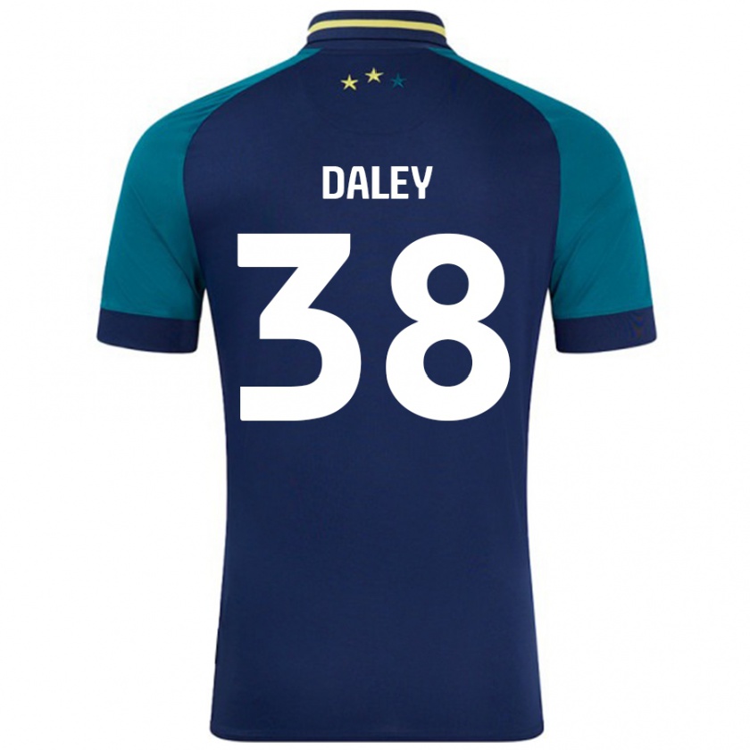 Kandiny Enfant Maillot Luke Daley #38 Marine Vert Foncé Tenues Extérieur 2024/25 T-Shirt