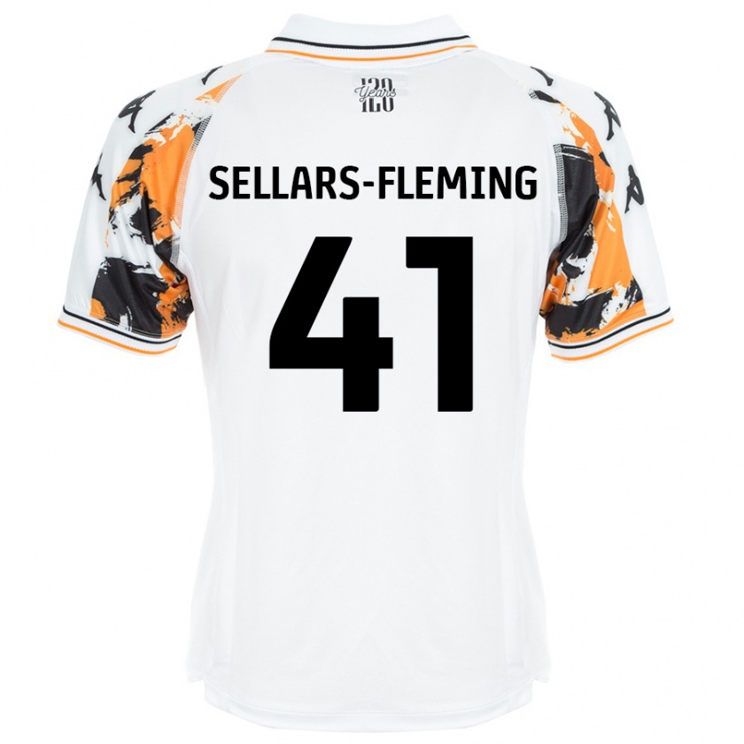 Kandiny Enfant Maillot Tyrell Sellars-Fleming #41 Blanc Tenues Extérieur 2024/25 T-Shirt